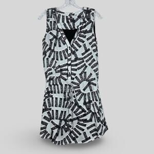Intermix Sleeveless Silk Dress